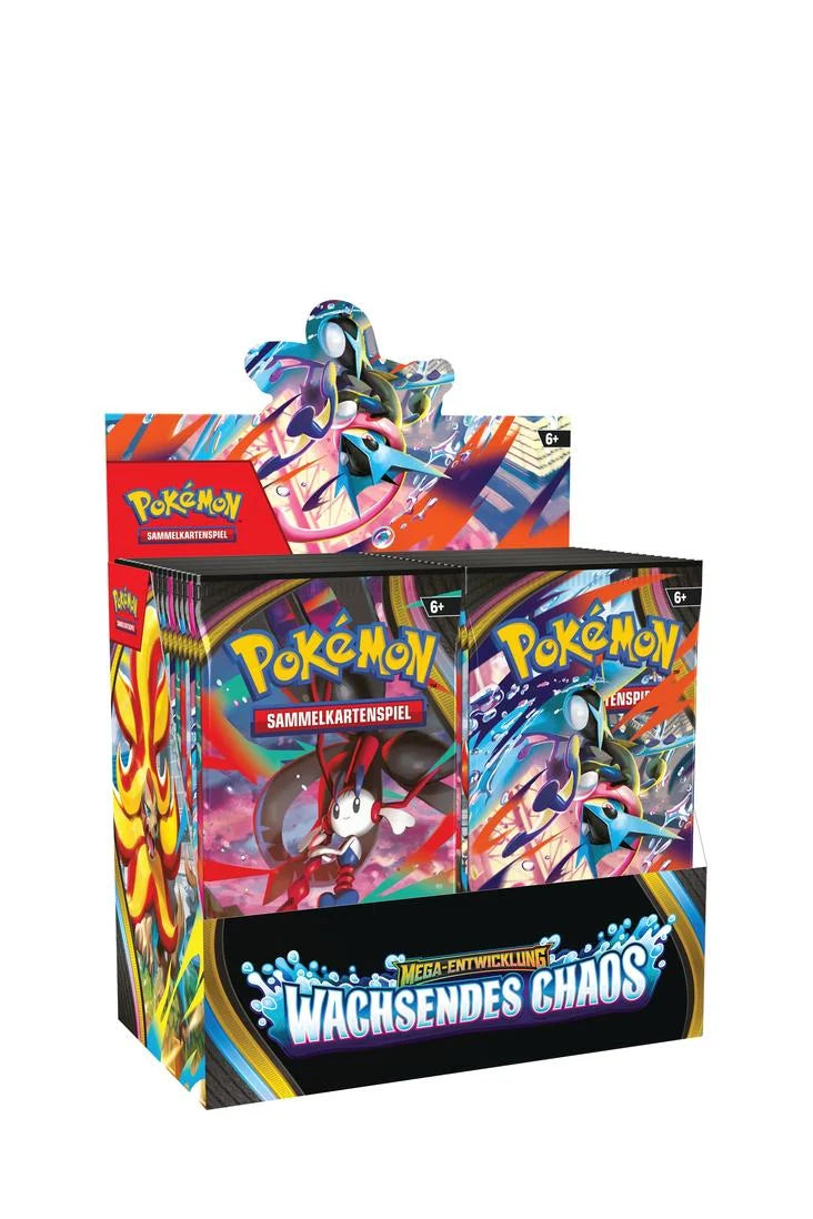 Pokémon Mega Evolution Chaos Rising Booster Display