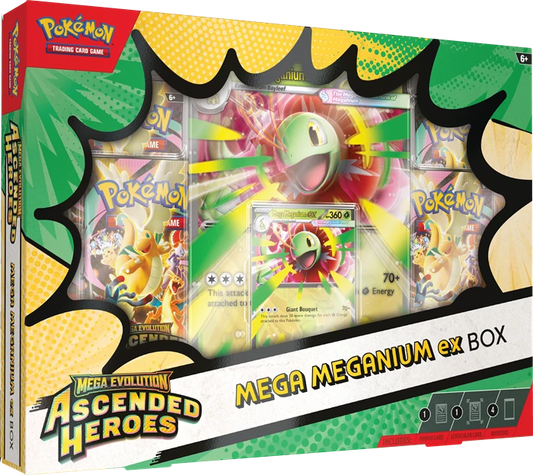 Pokémon Mega Evolution Ascended Heroes Mega Meganium ex Box